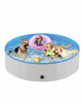 Fold & Splash Dog Pool – Portable Foldable Pet Swimming Pool for Dogs | Durable Outdoor Cooling Tub for Backyard Fun & Summer Play